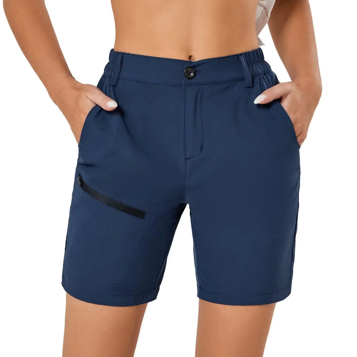 Women's Hiking Cargo Shorts Travel Active Golf with 6 Pockets-Maas