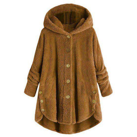 Women's Jacket Winter Coat Warm Fluffy Jacket Overcoat Outerwear-Maas