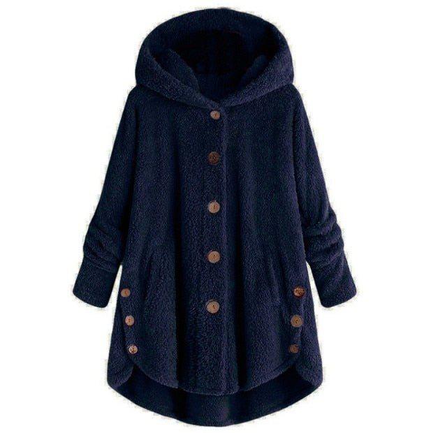 Women's Jacket Winter Coat Warm Fluffy Jacket Overcoat Outerwear-Maas