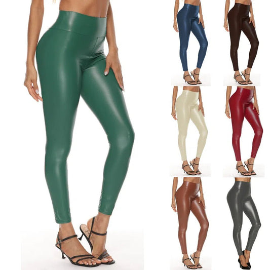 Women's Leggings High Waist Sexy Elastic Skinny Push Up Stretch-Maas