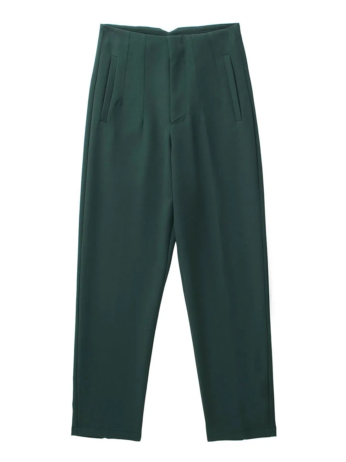 Women's Light Chic Straight Pants Vintage Trousers-Maas