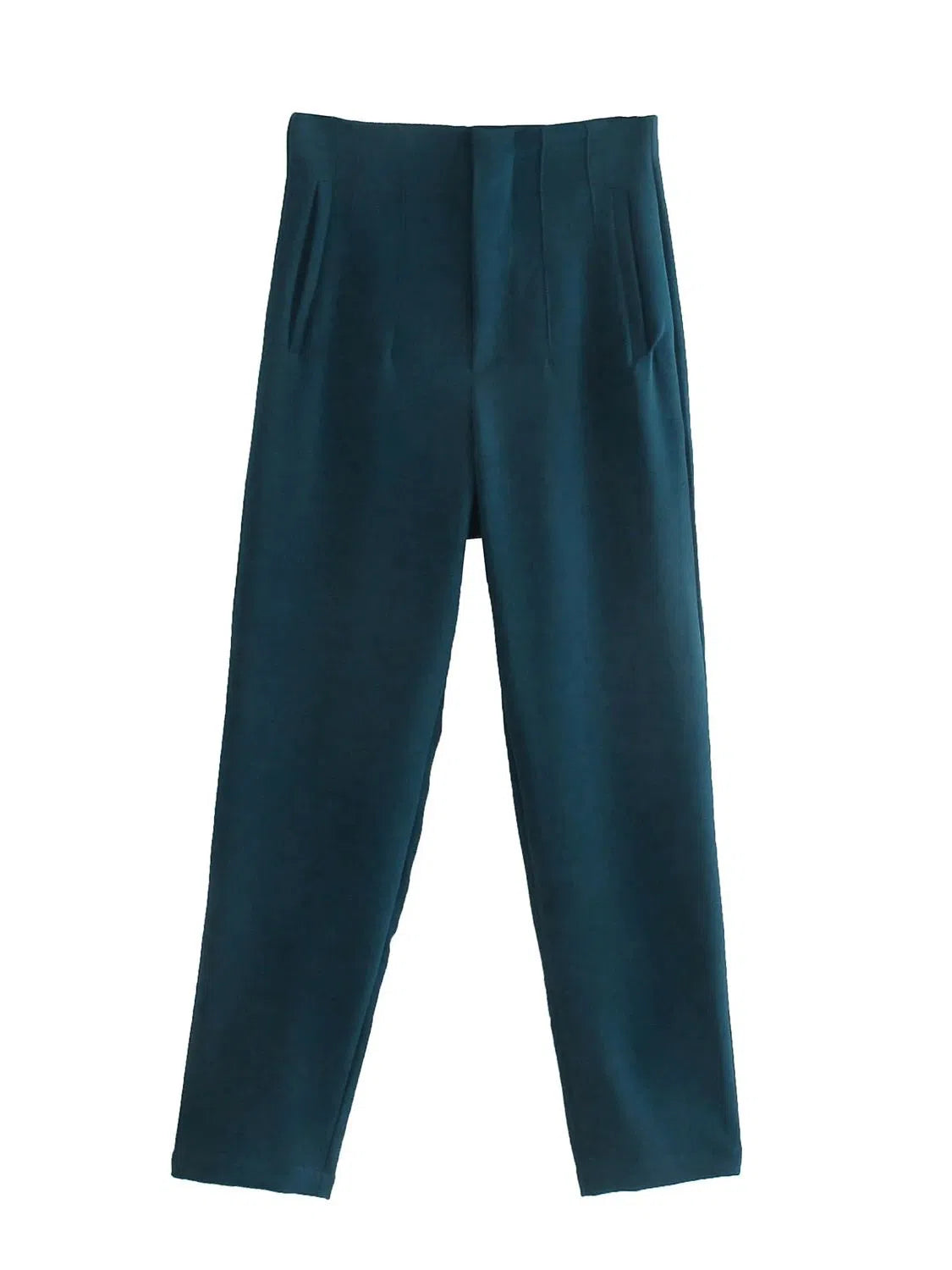 Women's Light Chic Straight Pants Vintage Trousers-Maas