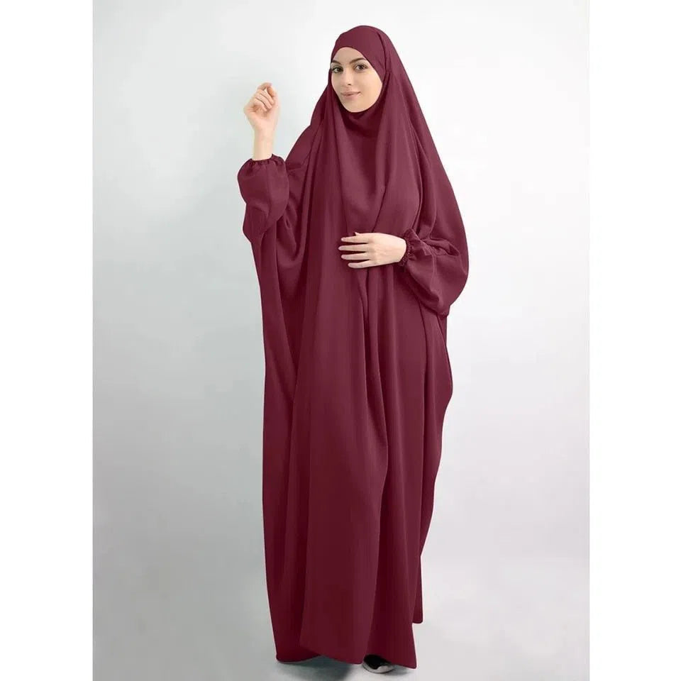 Women's Muslim's Praying Abaya Long Dress Turkish Moroccan-Maas