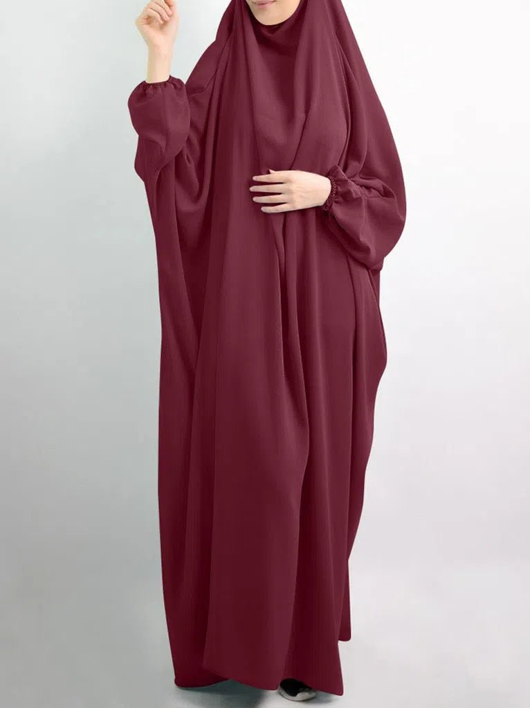 Women's Muslim's Praying Abaya Long Dress Turkish Moroccan-Maas