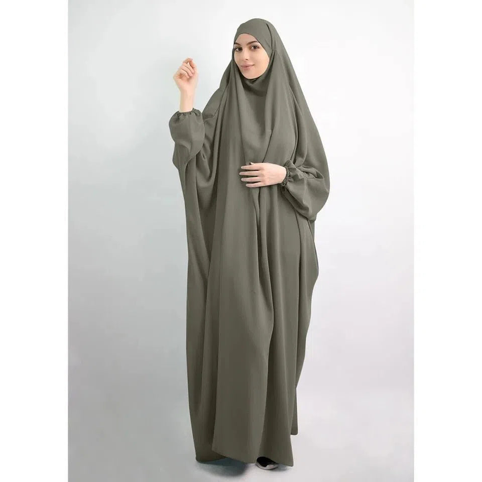 Women's Muslim's Praying Abaya Long Dress Turkish Moroccan-Maas