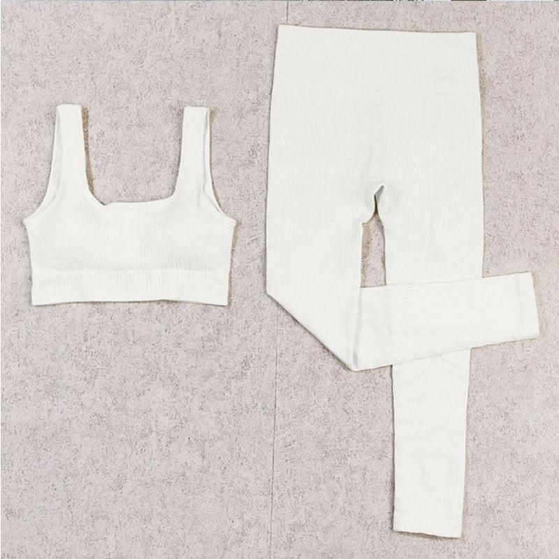 Women's Seamless Yoga Set Fitness Suit Gym Sets Workout For Woman Yoga Wear-Maas