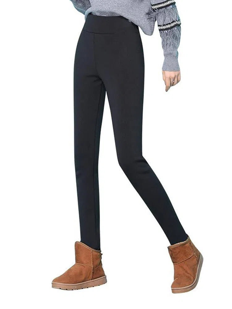 Women's Winter Plus Stretch Leggings High Waist Warm Cashmere Thick-Maas