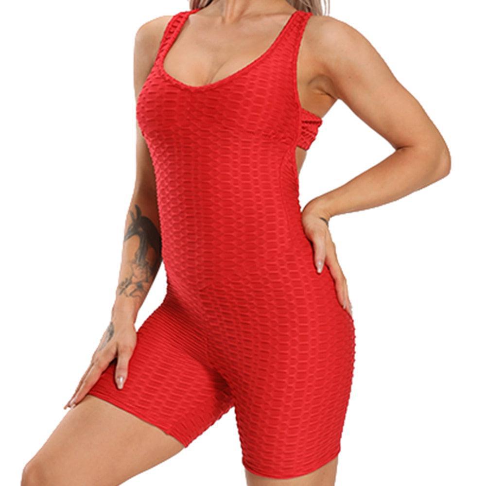 Women's Yoga Set Black Activewear sexy bandage sleeveless solid elastic bodycon-Maas