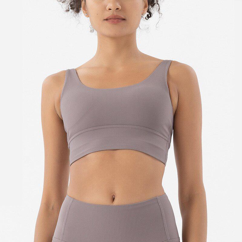 Women's Yoga Sets Ribbed Set Seamless Fitness Workout Activewear-Maas