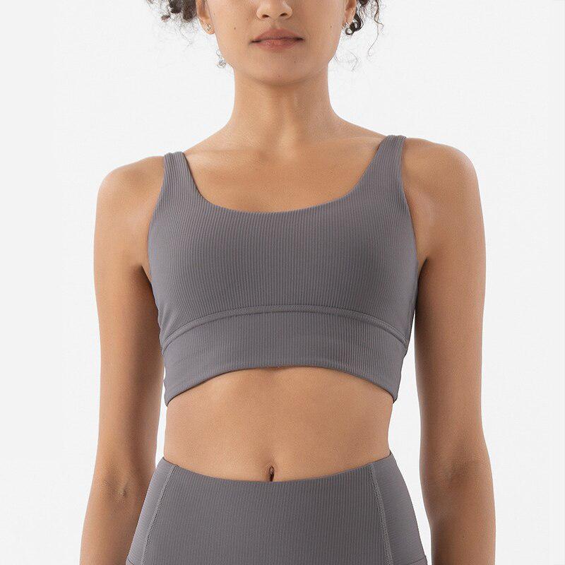 Women's Yoga Sets Ribbed Set Seamless Fitness Workout Activewear-Maas