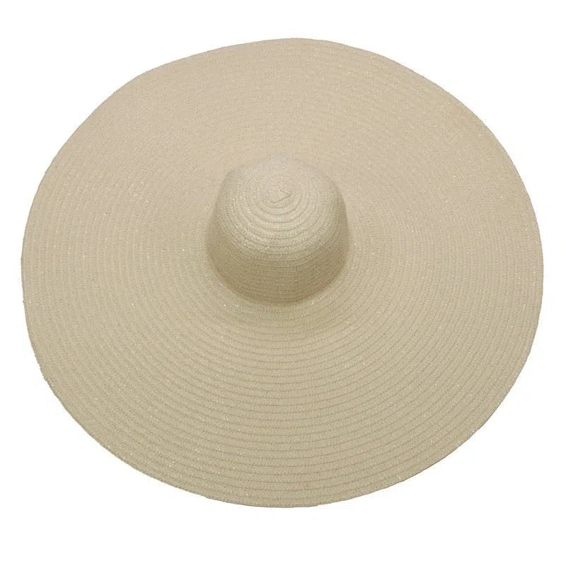 foldable women oversized hat 70cm diameter large brim summer sun beach hats wholesale-Maas