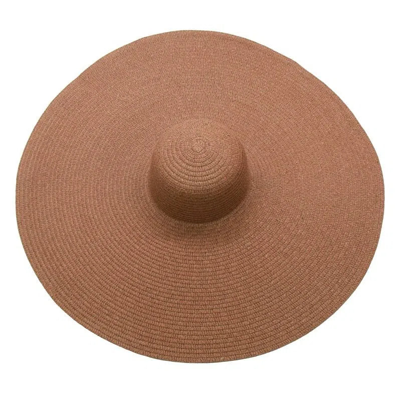 foldable women oversized hat 70cm diameter large brim summer sun beach hats wholesale-Maas