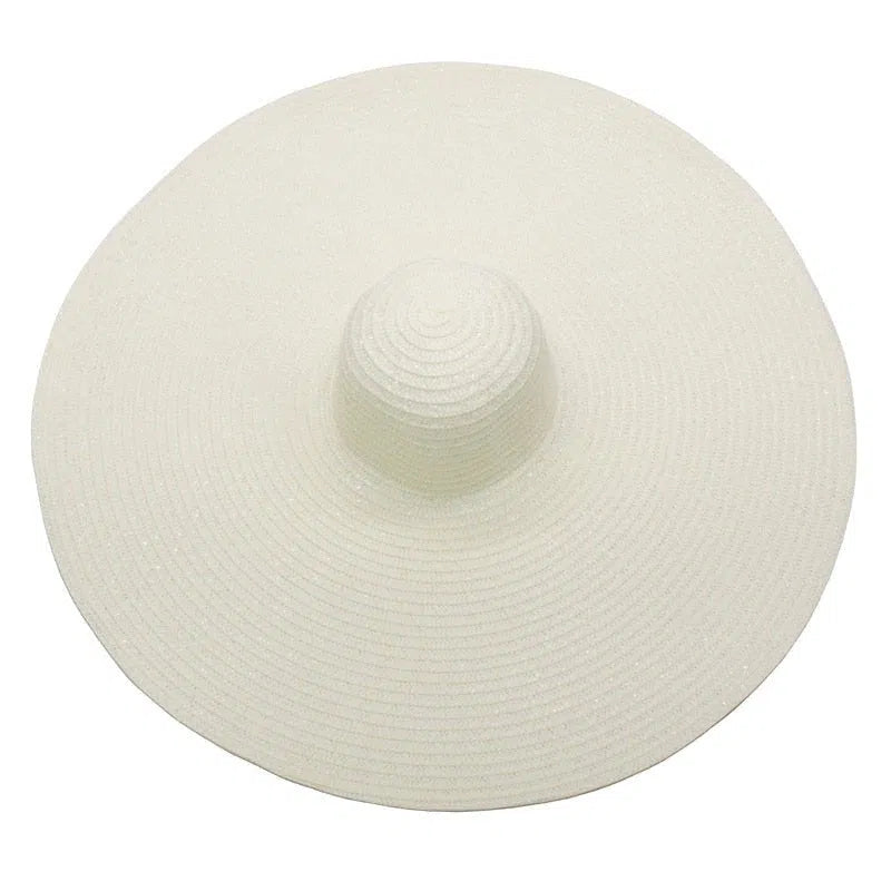 foldable women oversized hat 70cm diameter large brim summer sun beach hats wholesale-Maas